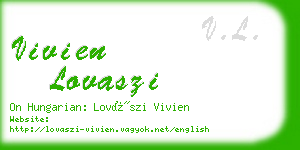 vivien lovaszi business card